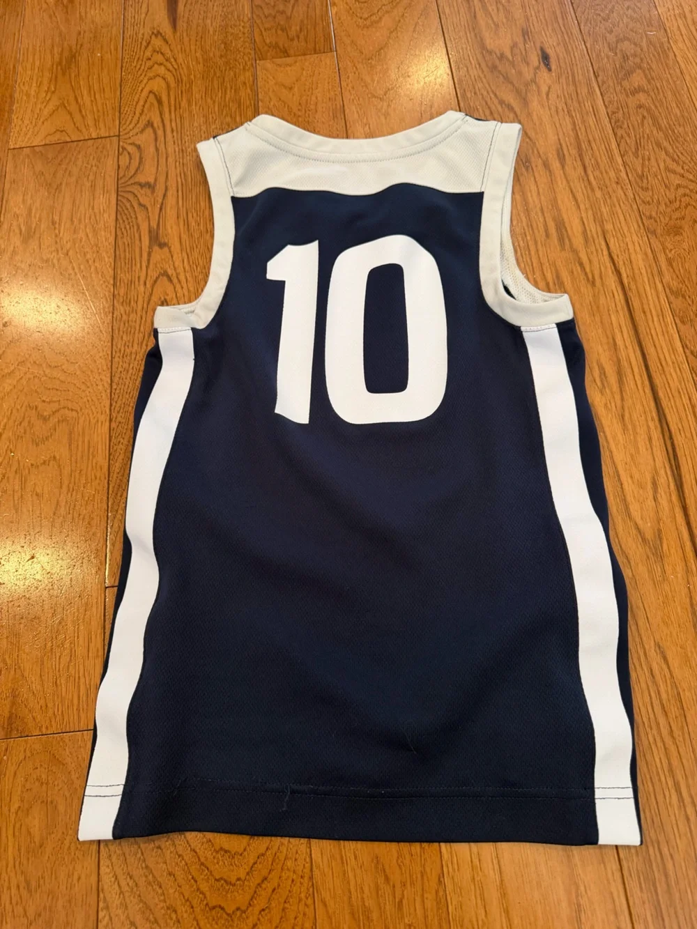Nike Navy & White Butler #10 Kids Basketball Jersey